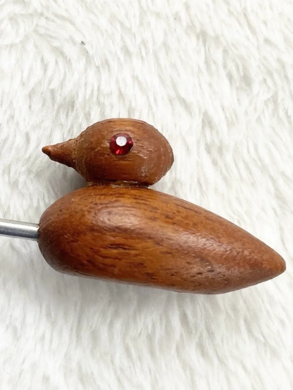 Vintage Danish Teak Duck Cocktail Pick MCM Barware Denmark